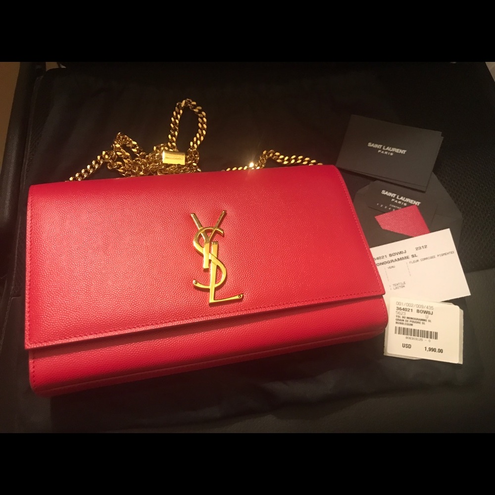 New authentic YSL Bo Monogramme SL